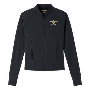 BOYLONDON春季女士潮牌简约修身休闲运动健身瑜伽服外套W12901