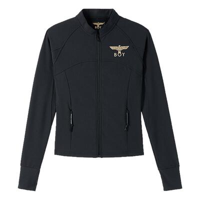 BOYLONDON春季女士潮牌简约修身休闲运动健身瑜伽服外套W12901