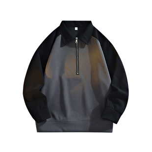 班尼路SK半拉链卫衣男士2026春季新款美式潮牌翻领休闲上衣外套YS