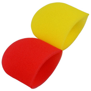 KTV一次性海绵话筒套无线麦克风咪罩防喷咪套防喷棉帽防尘罩麦套