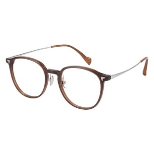 专业网上配镜片纯钛茶色近视眼镜框睛架女可配度数超轻防蓝光素颜