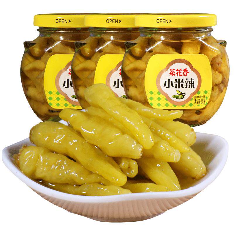 菜花香坛泡小米辣四川特产