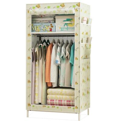 衣柜简易布衣柜家用卧室布艺挂衣橱组装收纳柜子出租房用现代简约