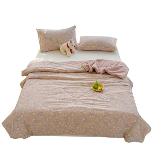 2025新夏凉被空调被夏季双层纱被子宿舍单人学生非纯棉全棉可机洗