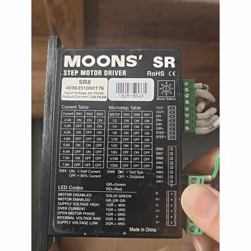 询价鸣志驱动器SR8       moons   SR8