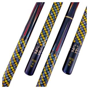 卡素龙吟通体杆小头杆分体波茨杆中八九球杆加重款手工桌球杆套装