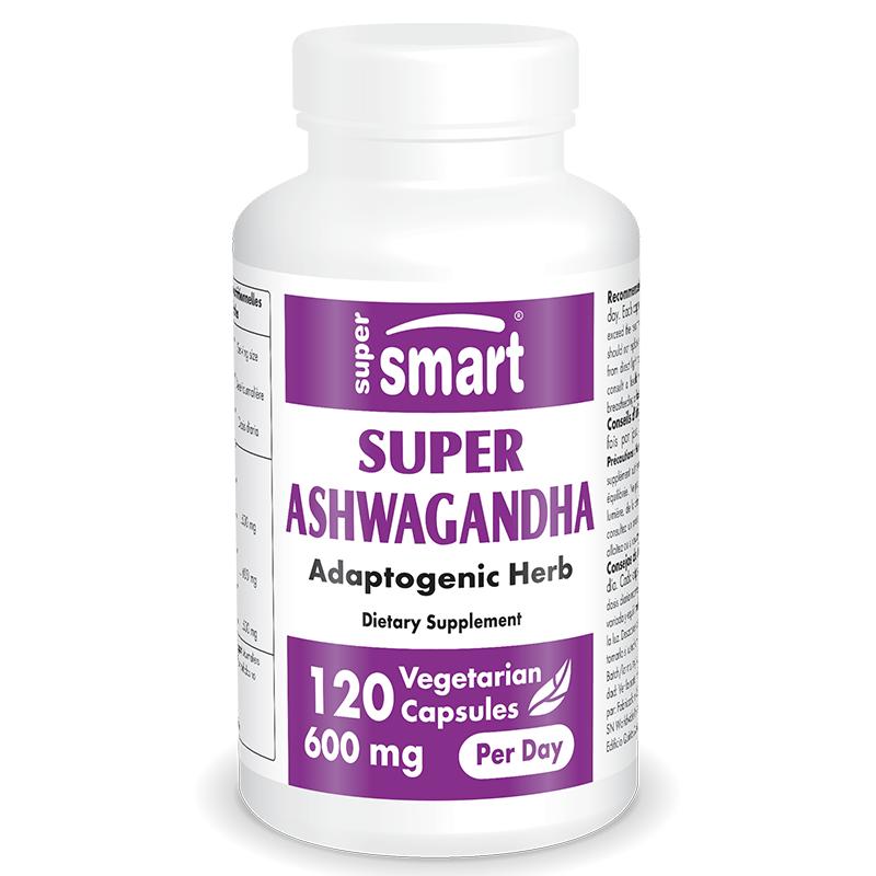 SuperSmart南非醉茄胶囊提取物ksm66降低皮质醇睡眠身材情绪压力