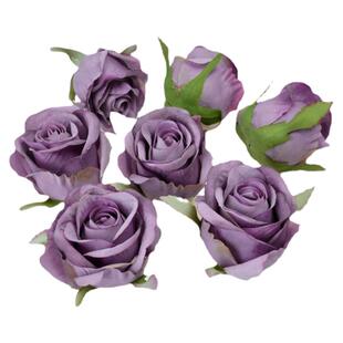 diy仿真花手工花环胸花材料 礼盒装饰 假花绢花 欧式玫瑰花头花朵