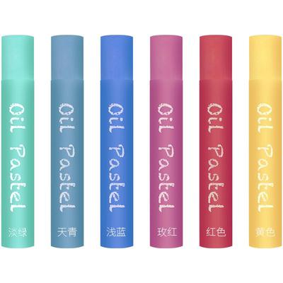 JIESO单支油画棒6支白色油性水洗