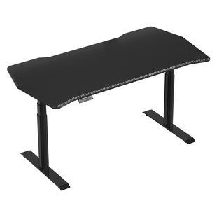 乐歌黑武士MAX椭圆电竞桌智能电动升降桌电脑桌大尺寸实木办公桌