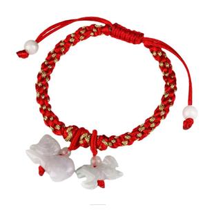 灵机麦玲玲生肖兔鼠鸡马龙红绳官网吉祥物属相年红手绳手链