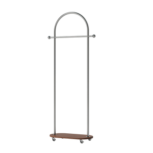 中古风衣架落地式家用客厅卧室简易衣帽架入户门厅可移动挂衣架子