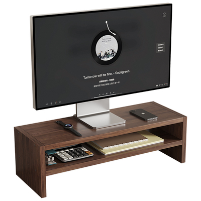 电脑增高架双层加厚办公室桌面收纳支架台式显示器屏垫高底座架子