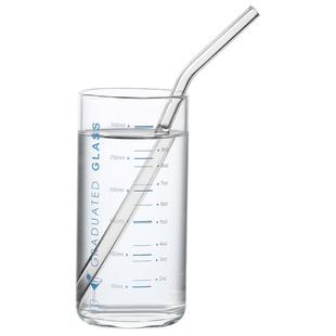 高硼硅玻璃杯牛奶杯带刻度杯果汁杯早餐杯耐热直筒透明水杯冷饮杯