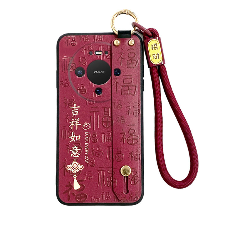 新款中国风手腕绳酒红新年款个性