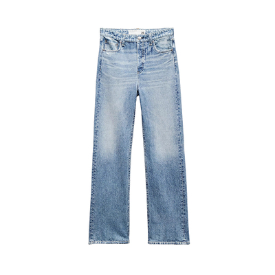 Rag&Bone牛仔印花直筒休闲裤女