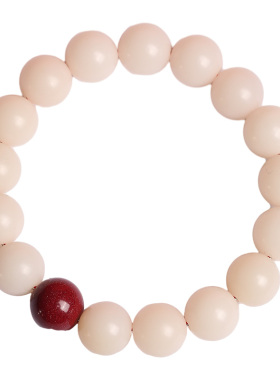 【保真】普陀山白玉菩提朱砂手串