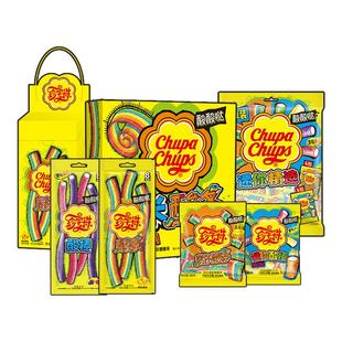 【百补】珍宝珠酸棒长条软糖酸甜彩虹色夹心酸砂糖儿童新年零食