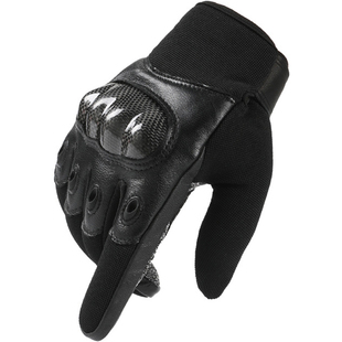 凯夫拉五级防割手套战术碳纤维户外爬山耐磨路亚防刺防滑全指半指