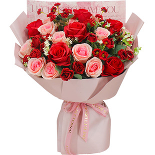 仿真花束成品大束手捧花永生颁奖舞台献花交车假花拍照教师节绢花