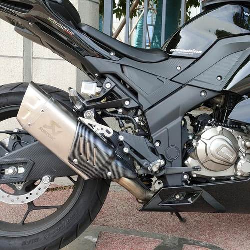 适用于摩托车改装排气管跑车音适用NK250SR 450sr黄龙追600排气管