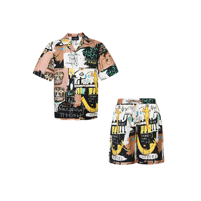 SILKYMIRACLE男真丝短袖睡衣