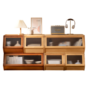 自由组合书柜矮柜格子柜落地书架置物架电视柜边柜现代简约收纳柜