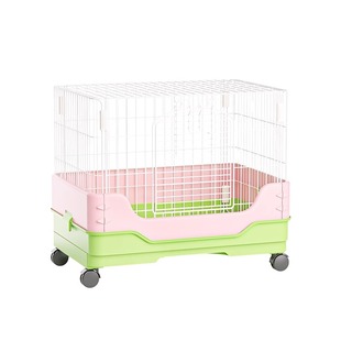 兔笼 防喷尿易清理  带抽屉荷兰猪笼 兔子笼子家用室内别墅卡诺