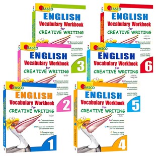 新加坡 小学英语创意写作词汇 英文原版 1-6年级 看图写话专项练习册 Casco English Vocab Workbook for Creative Writing 1-6