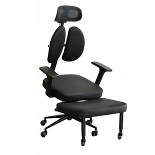 双背盘腿椅舒服猴凳打坐人体工学跪椅靠背懒人沙发坐没坐相蹲坐椅