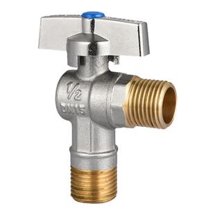 46分球芯全开大流量角阀全铜球阀燃气热水器冷热三角阀开关止水阀