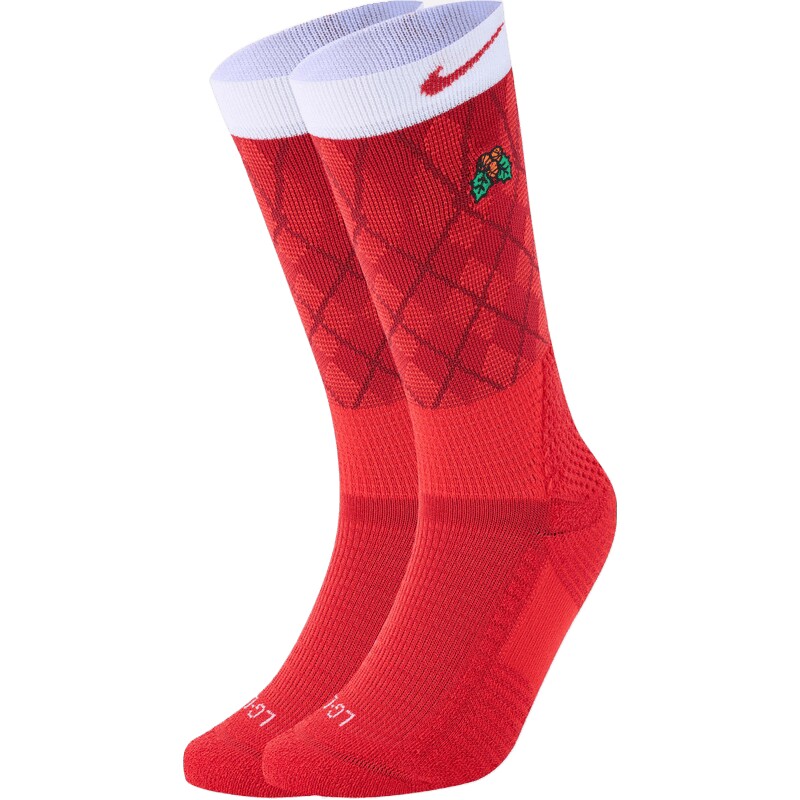 NIKE耐克男女U ELITE CUSH CREW 1PR XMAS休闲袜子IX1960-657
