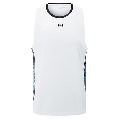 UA/安德玛正品新款男士圆领柔软轻盈健身篮球背心24500111-100