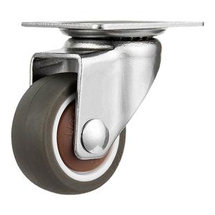 1寸1.5寸2寸平板万向轮脚轮静音橡胶轮家具滑轮滚轮小轮子万象轮