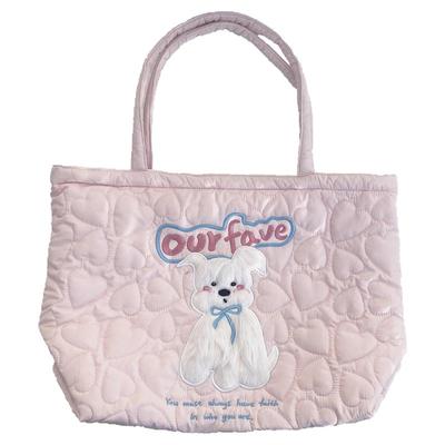 可爱毛绒小单肩包大容量