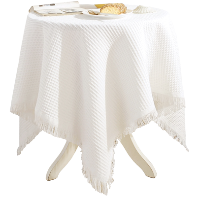 唯米5201麻棉ins风方形餐桌布