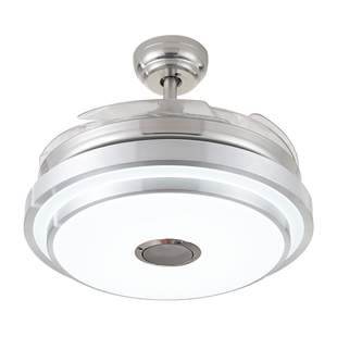 电风扇灯2025新款带一体蓝牙音乐音响客厅餐厅卧室LED吊扇灯隐形