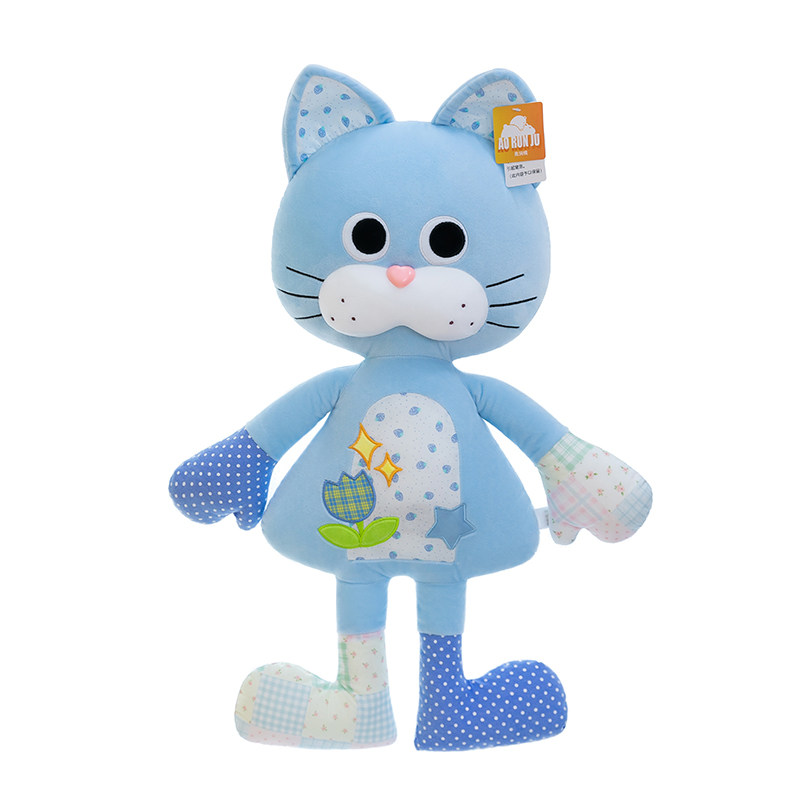 原创可爱布衣猫咪毛绒抱枕公仔