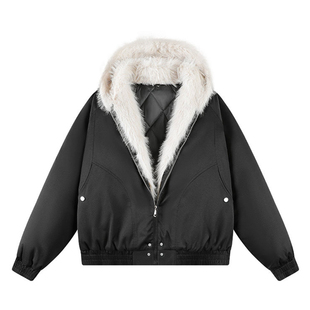 座山雕外套男冬季加厚羽绒服2025新款加厚棉服美式高级感穿搭棉衣