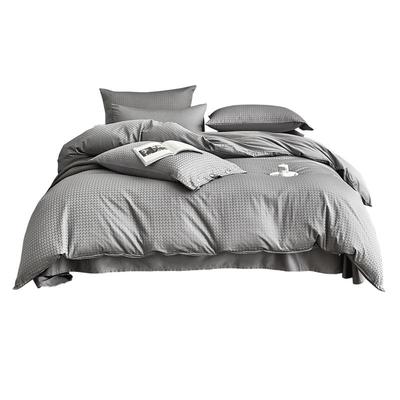 水星家纺60支长绒棉贡缎四件套