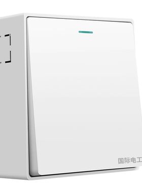 国际电工明装开关插座86型大板