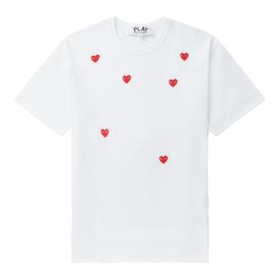 IT CDG PLAY COMME des GARCONS川久保玲情侣款基础款圆领短袖T恤