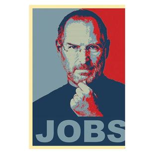 史蒂夫乔布斯励志海报名言苹果企业家名人画像壁纸墙贴装饰挂画图