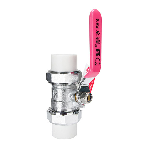 加厚ppr球阀双活接20活接25全铜32热熔40高温50水管铜杆阀门开关