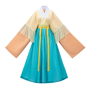 花朝记｜复晋系列｜晋制汉服垂顺版｜风吟｜晋制单襦半袖穿孔破裙