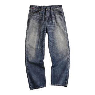 TORKERS 素油牛王!! 日系洗水做旧宽松猫须直筒牛仔裤