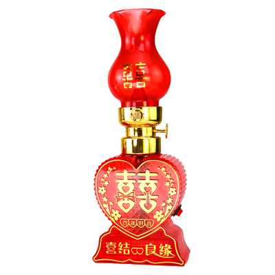 结婚喜庆用品长明灯水晶款双喜灯