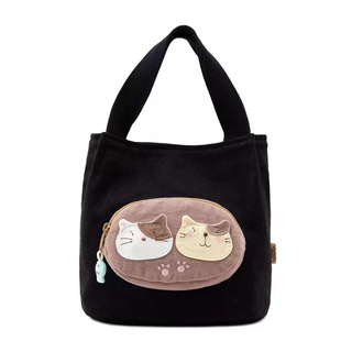 日本卡拉猫正品 时尚撞色ins风商场同款帆布袋糖果色迷你手提拎包