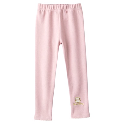 女童打底裤春秋宝宝纯棉微厚长裤