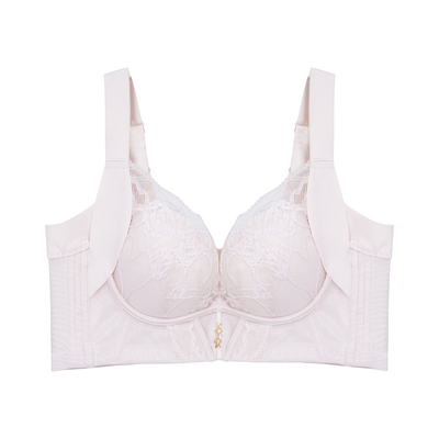 锁春新款小胸聚拢内衣女平胸不空杯中厚杯收副乳防外扩下垂文胸